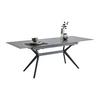UTDRAGBART BORD VERONA - svart/antracit, Modern, metall/keramik (160-205/91/76cm) - Mömax