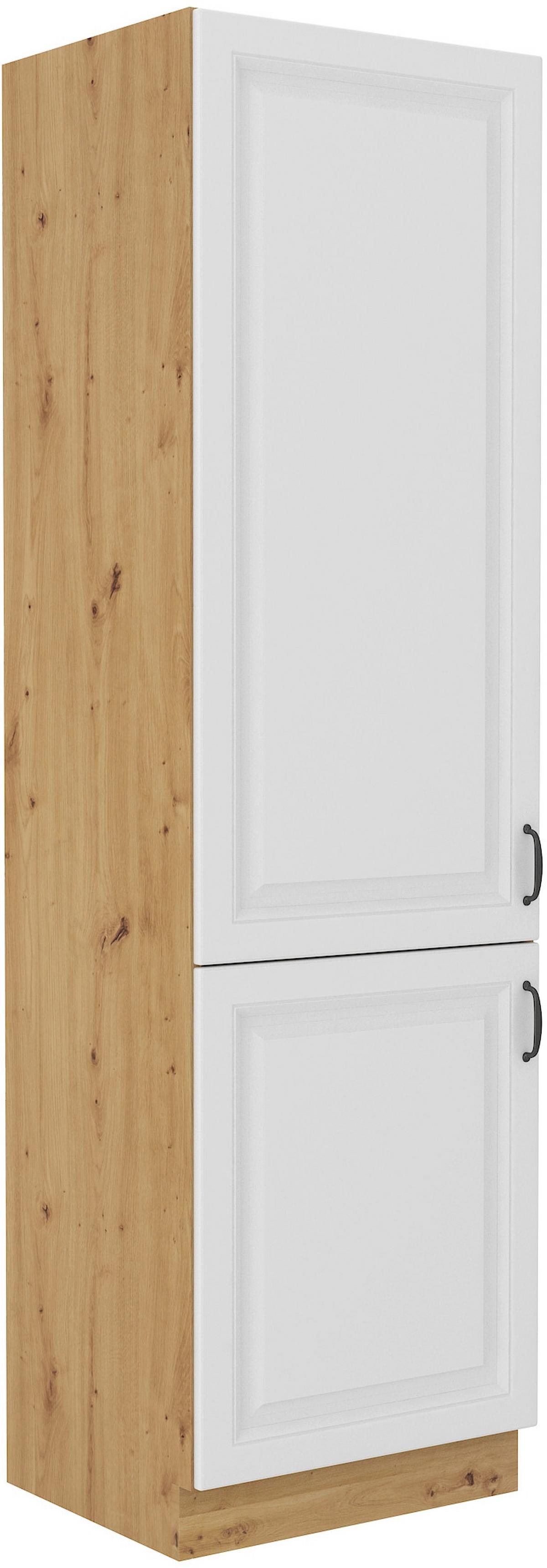 Ormar Za Ugr.hladnjak 2 Vrata Stilo - bijela/hrast Artisan, Moderno, drvni materijal/metal (60/210/57cm)