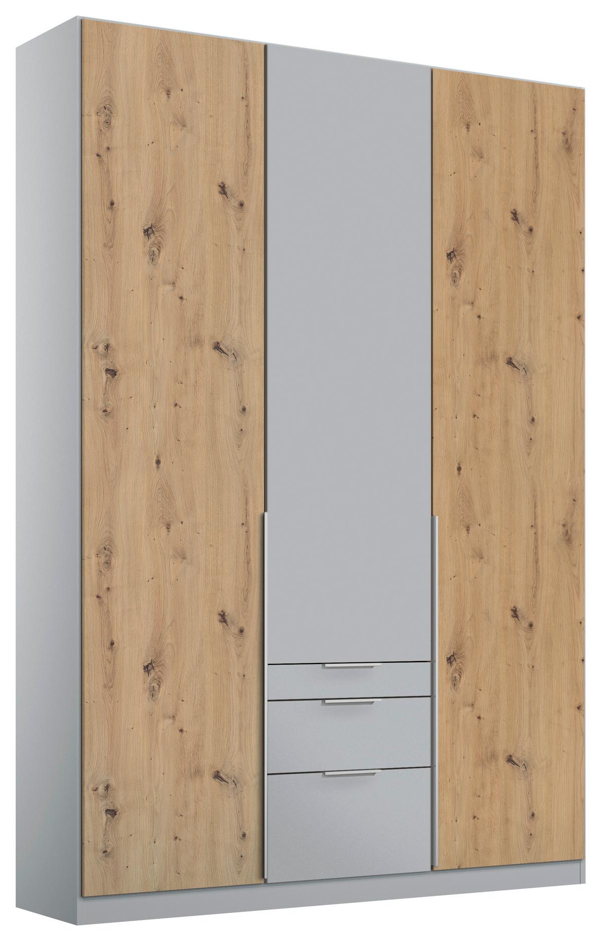 Ormar S Klasičnim Vratima Alabama - hrast Artisan/svijetlo siva, Moderno, drvni materijal (136/229/54cm) - Modern Living