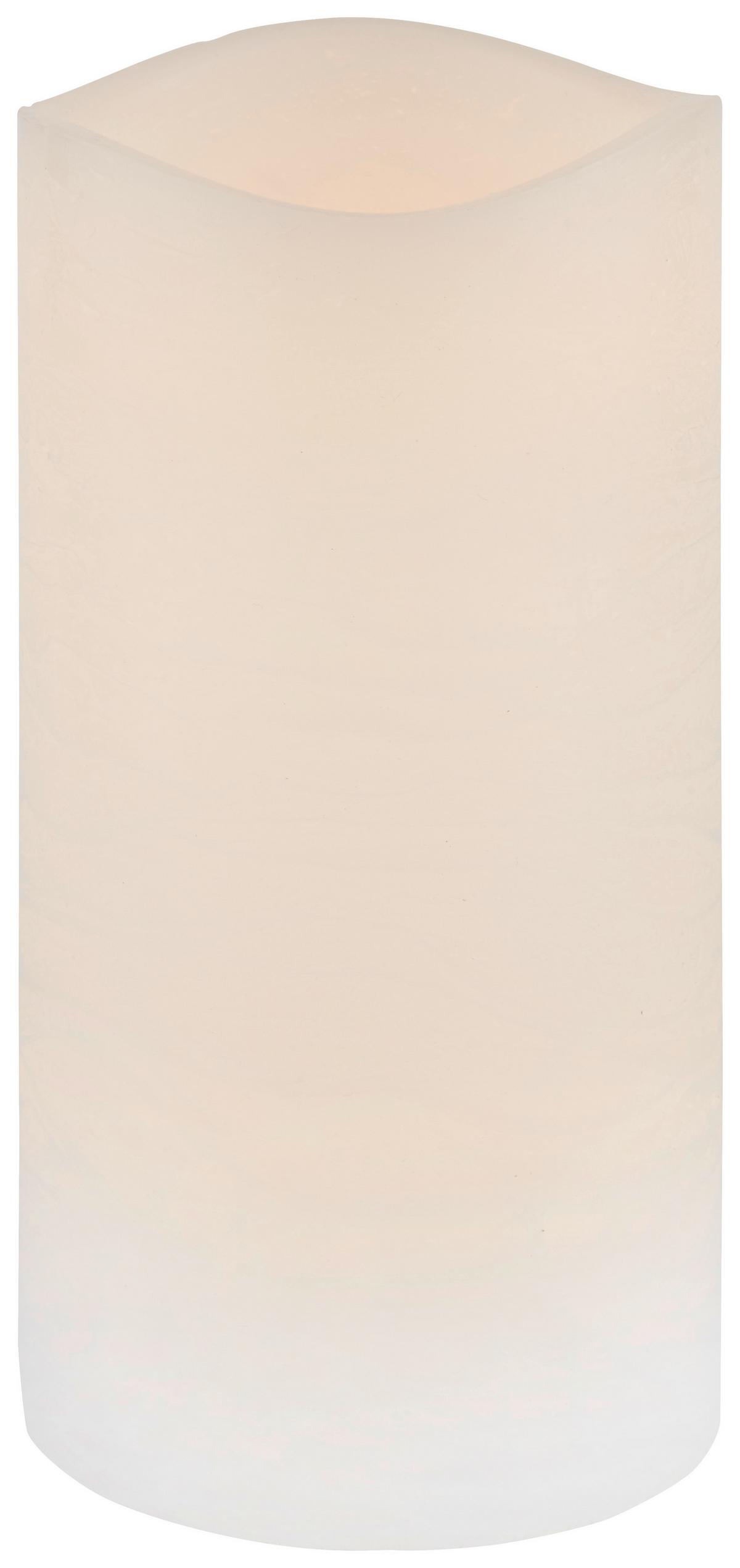 Kerze mit LED Leonie in Weiß Timerfunktion - Weiß (7,5/14cm) - Mömax