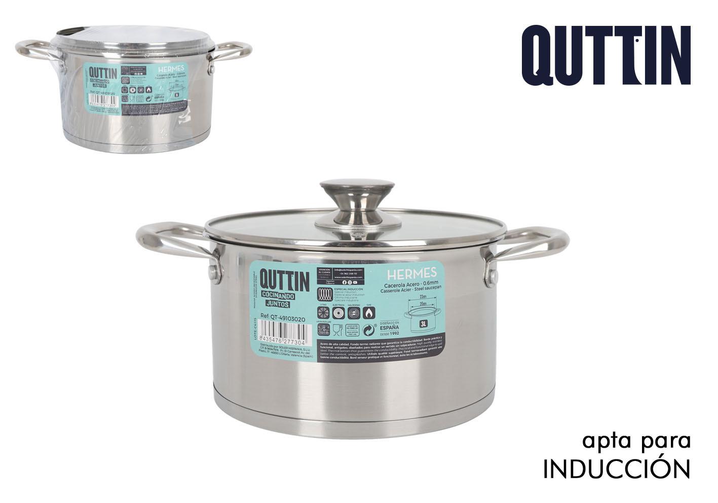 Oală cu capac Hermes QT, cca. 3 L - Basics (20/14cm)