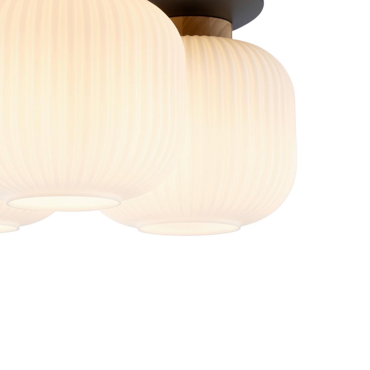 LAMPA SUFITOWA ANNA - biały, Trend, metal/drewno (45.5/22cm) - Collet's Monde