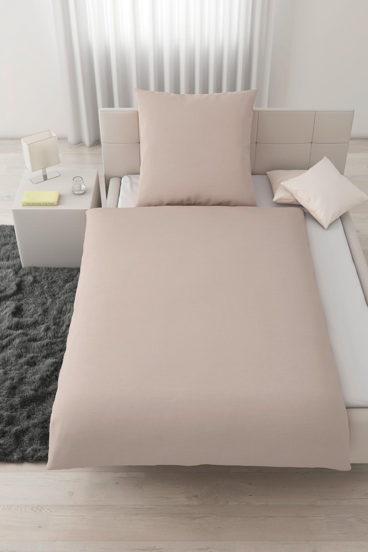 Bettwäsche Ilvy in Beige ca. 135x200cm - Beige, MODERN, Textil (135/200cm) - Modern Living