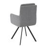 STOL MED ARMSTÖD MARIE - grå/svart, Modern, metall/trä (60/95,5/65cm) - Bessagi Home