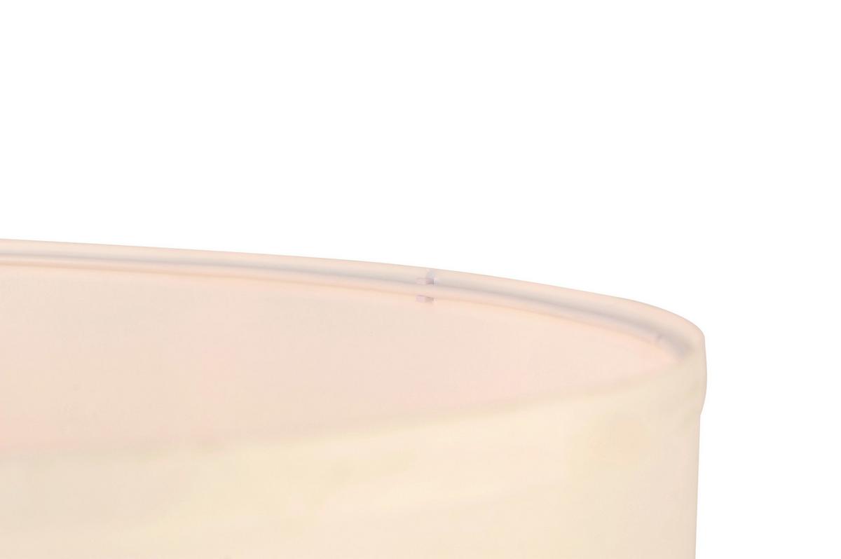 LAMPA STOJĄCA WOOD - kolor orzechowy/biały, Trend, tworzywo sztuczne/tkanina (45/153cm) - Novel