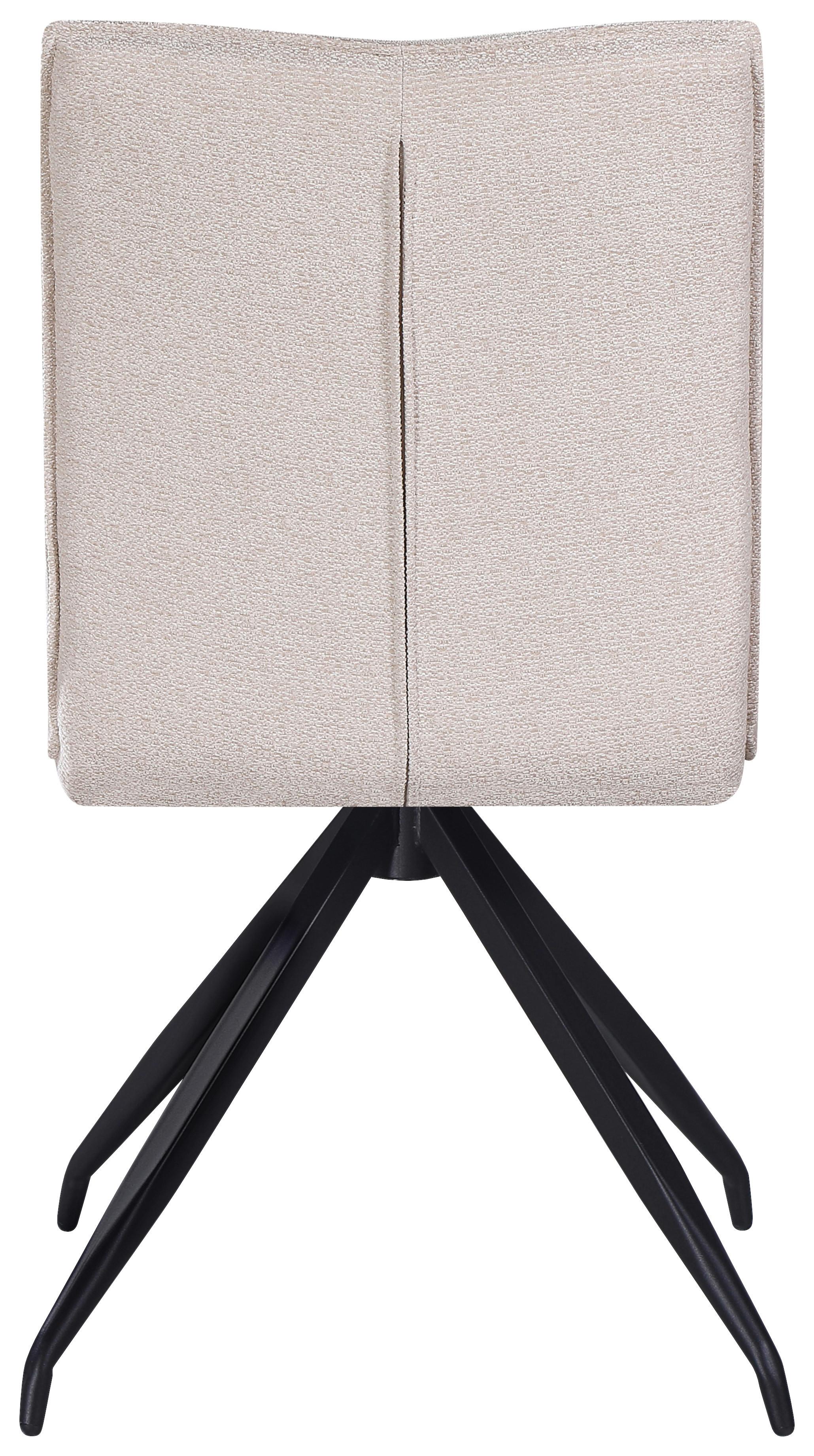 STOL NOVA - beige/svart, Modern, metall/textil (47/88/63cm) - Mömax