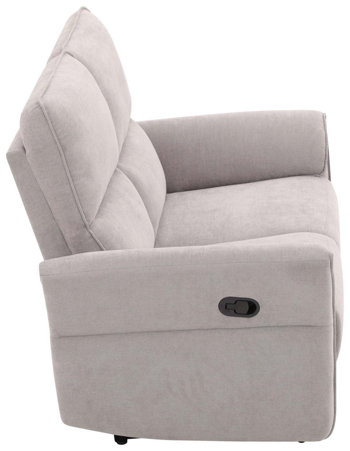 SOFA DWUOSOBOWA REDON - czarny/szary, Basics, tworzywo sztuczne/metal (143/103/92cm) - Based