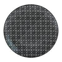 Speiseteller Shiva Schwarz/Weiss - Weiss/Schwarz, Lifestyle, Keramik (27/2,5cm) - Mömax