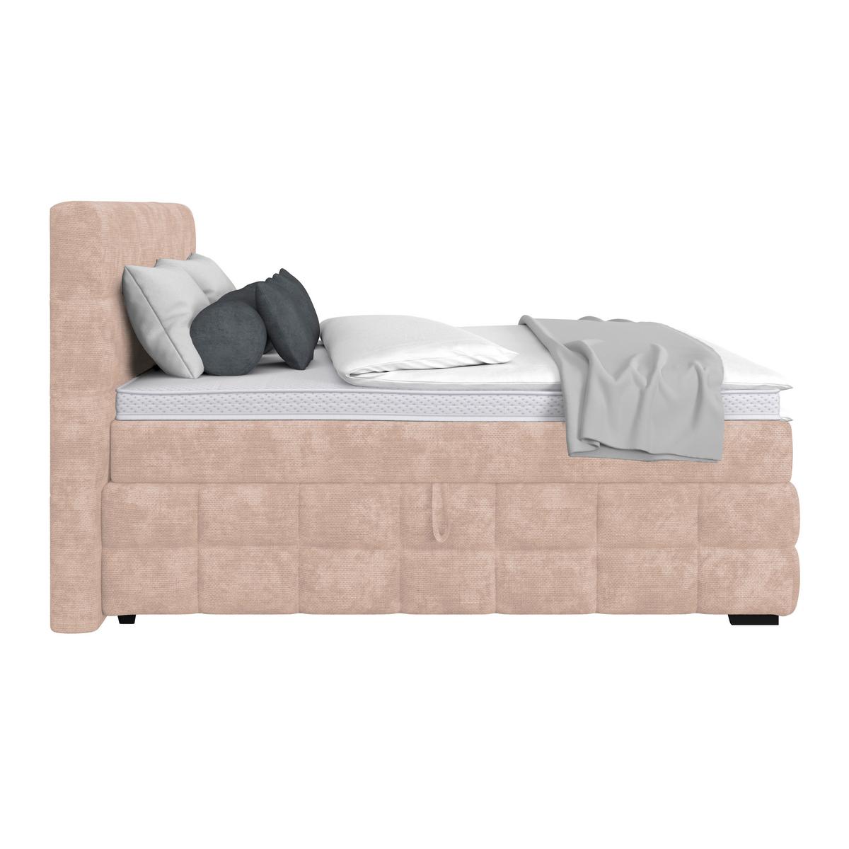 PAT BOX VEGA - bej/verde, Trend, lemn/textil (200/200cm) - Modern Living