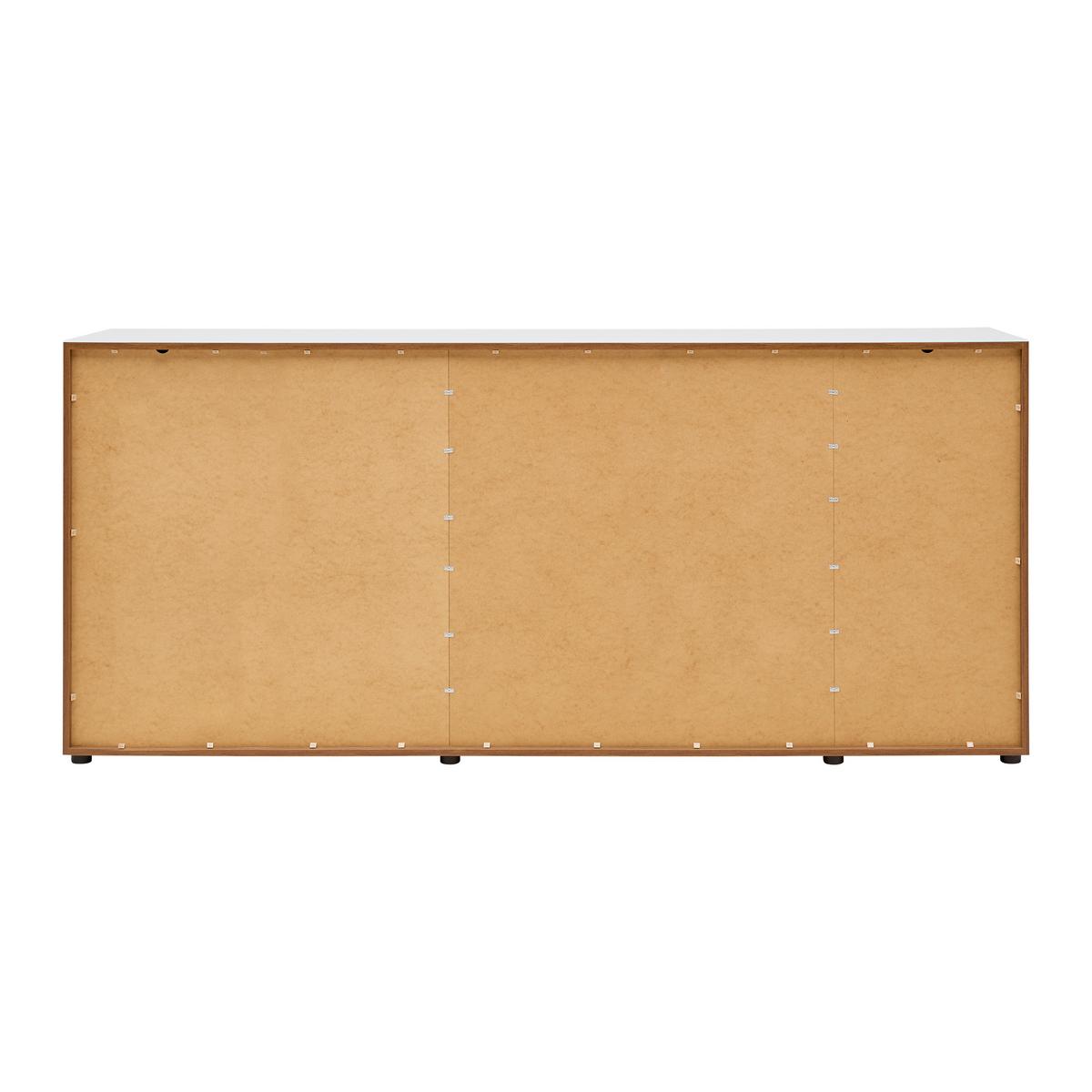Široka Komoda Siena, Bela, Barve Oreha - srebrne barve/črna, Moderno, kovina/umetna masa (226/99/40cm) - Mömax