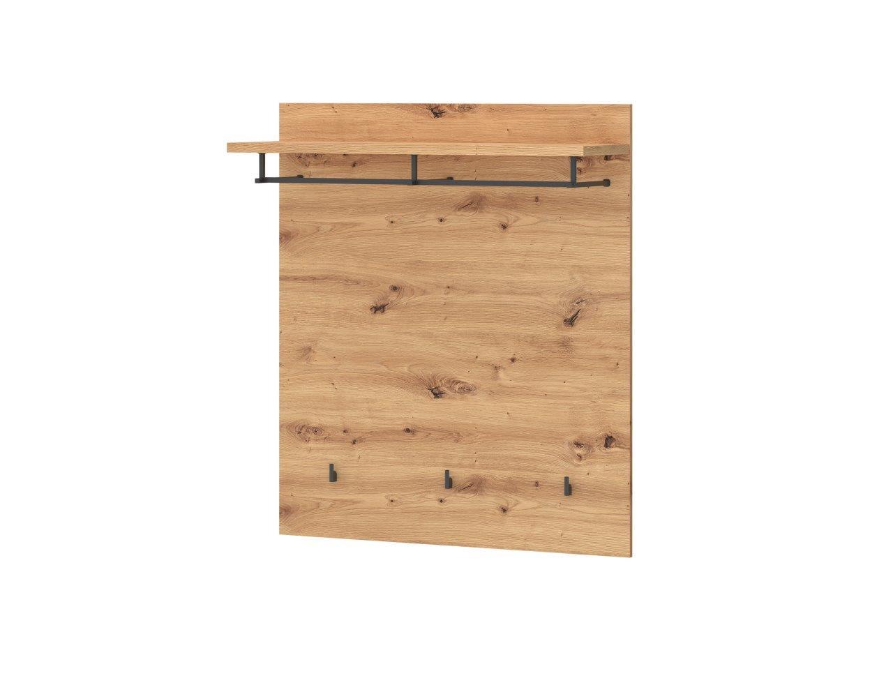 Garderobni Panel Turino, Barva Hrasta - Moderno, leseni material (86/101/29,6cm)