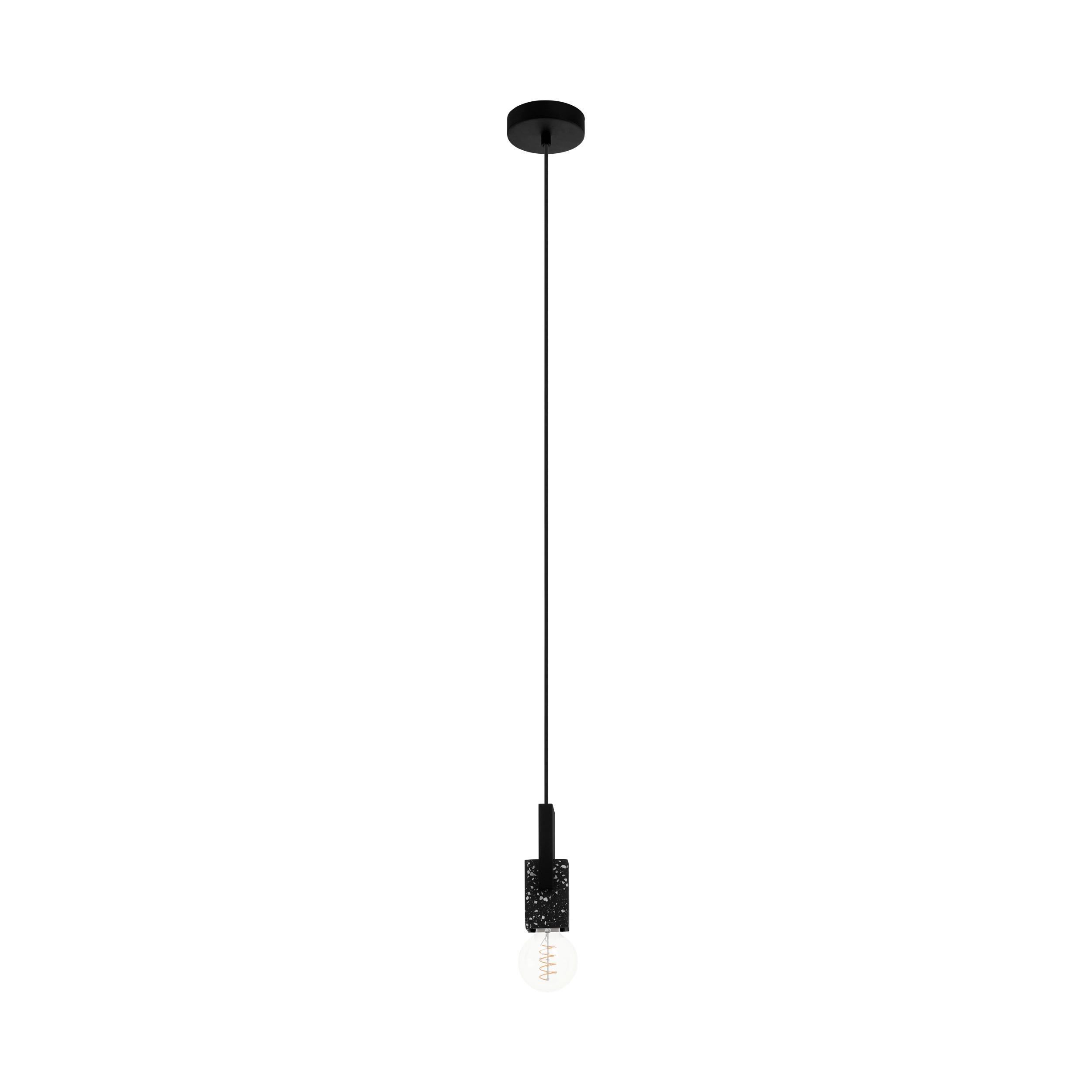 Hängeleuchte 99531* Lobatia - Schwarz, Basics, Holz/Metall (10,5/110cm) - Eglo