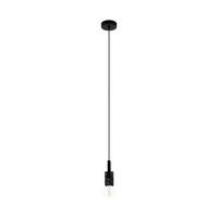 Hängeleuchte 99531* Lobatia - Schwarz, Basics, Holz/Metall (10,5/110cm) - Eglo