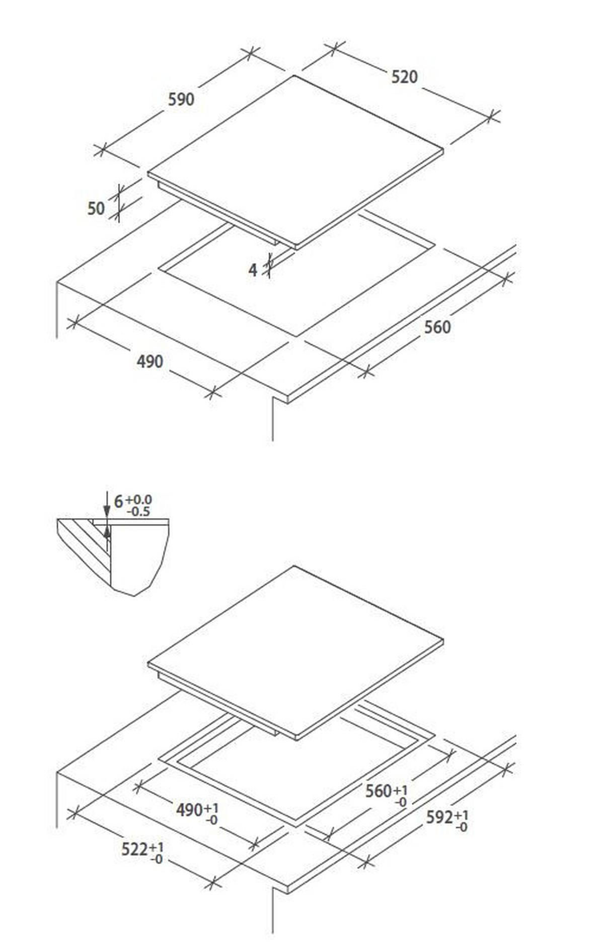 Kuhinjski Blok Z Aparati Noce Tonale, 360 Cm - črna/barve oreha, Moderno, kovina/leseni material (360/240/60cm) - Mömax