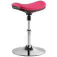 Hocker in Pink/chromefarben - Chromfarben/Pink, MODERN, Textil/Metall (40/34/51-67cm) - Mömax modern living