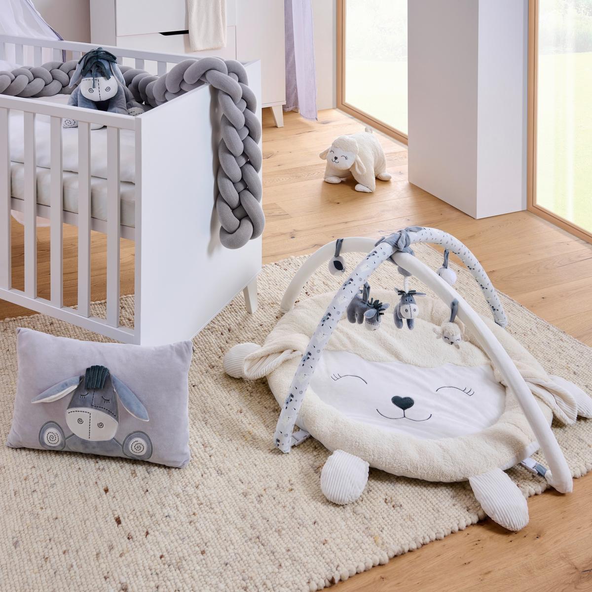 ŁUK Z ZABAWKAMI MOLLY - biały/kremowy, Basics, tkanina (80cm) - Patinio