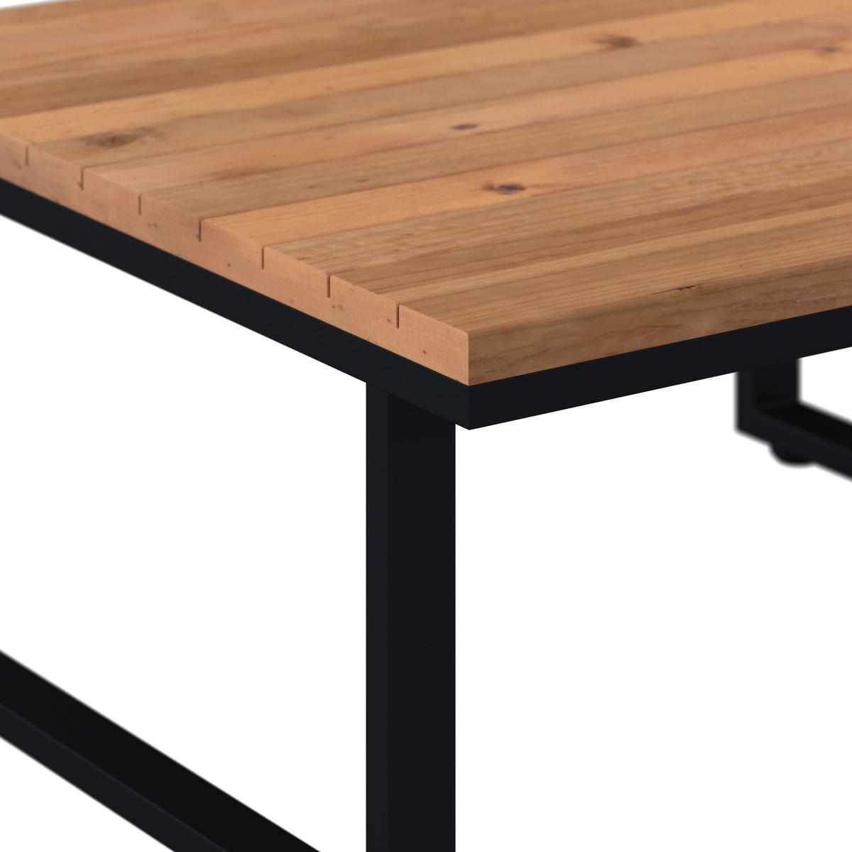 Loungegarnitur Loretta Creme Metall/Holz/Outdoorstoff - Creme/Schwarz, MODERN, Holz/Textil (80/75/80cm) - Bessagi Garden