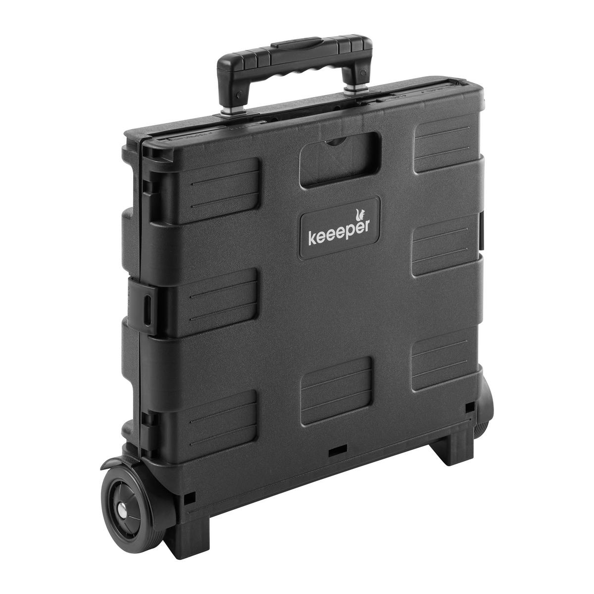 Einkaufstrolley Olli Schwarz ca. 45l - KONVENTIONELL (38/36/33cm)