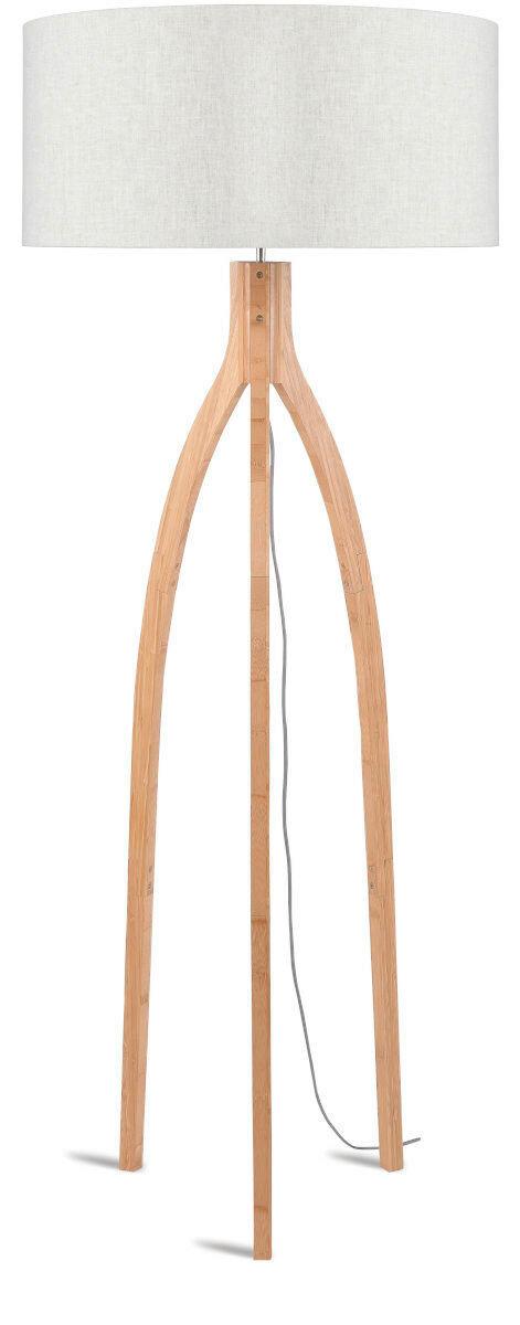 Stoječa Svetilka Anna, Naravna Barva, Bambus - naravne barve, Trend, tekstil/les (60/160cm) - Good & Mojo