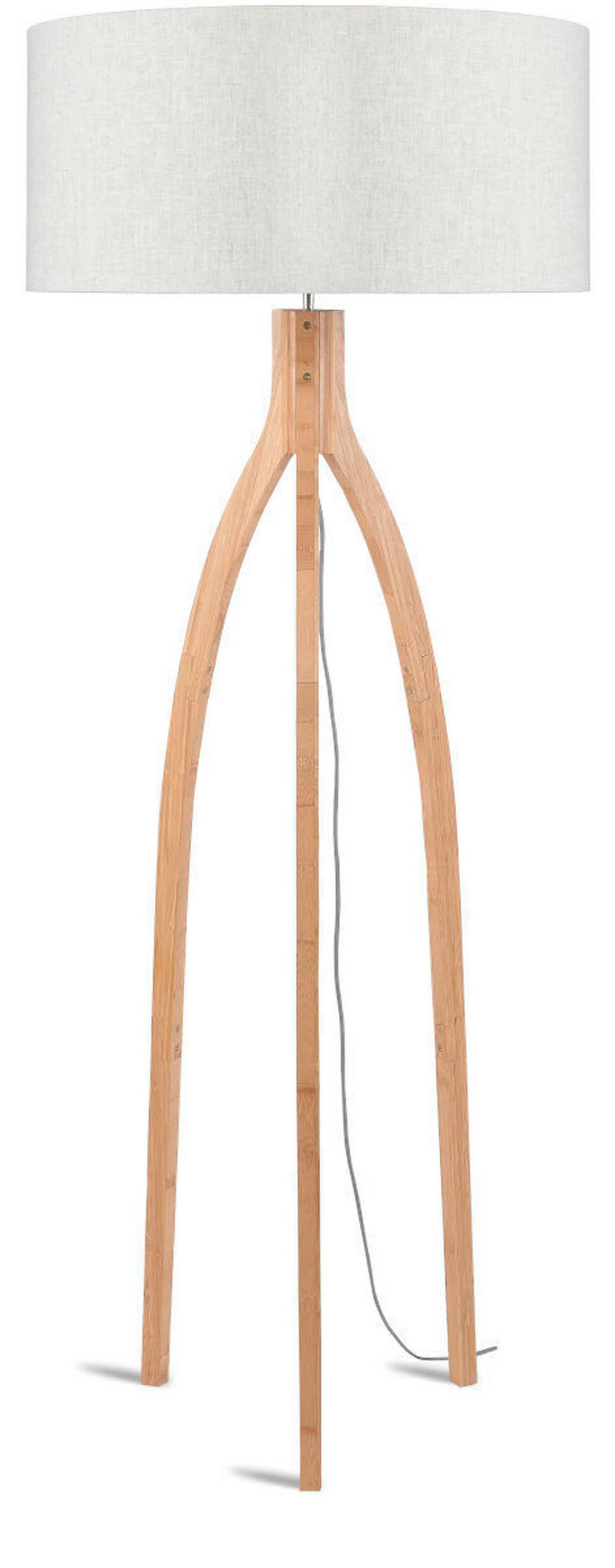 Stoječa Svetilka Anna, Naravna Barva, Bambus - naravne barve, Trend, tekstil/les (60/160cm) - Good & Mojo