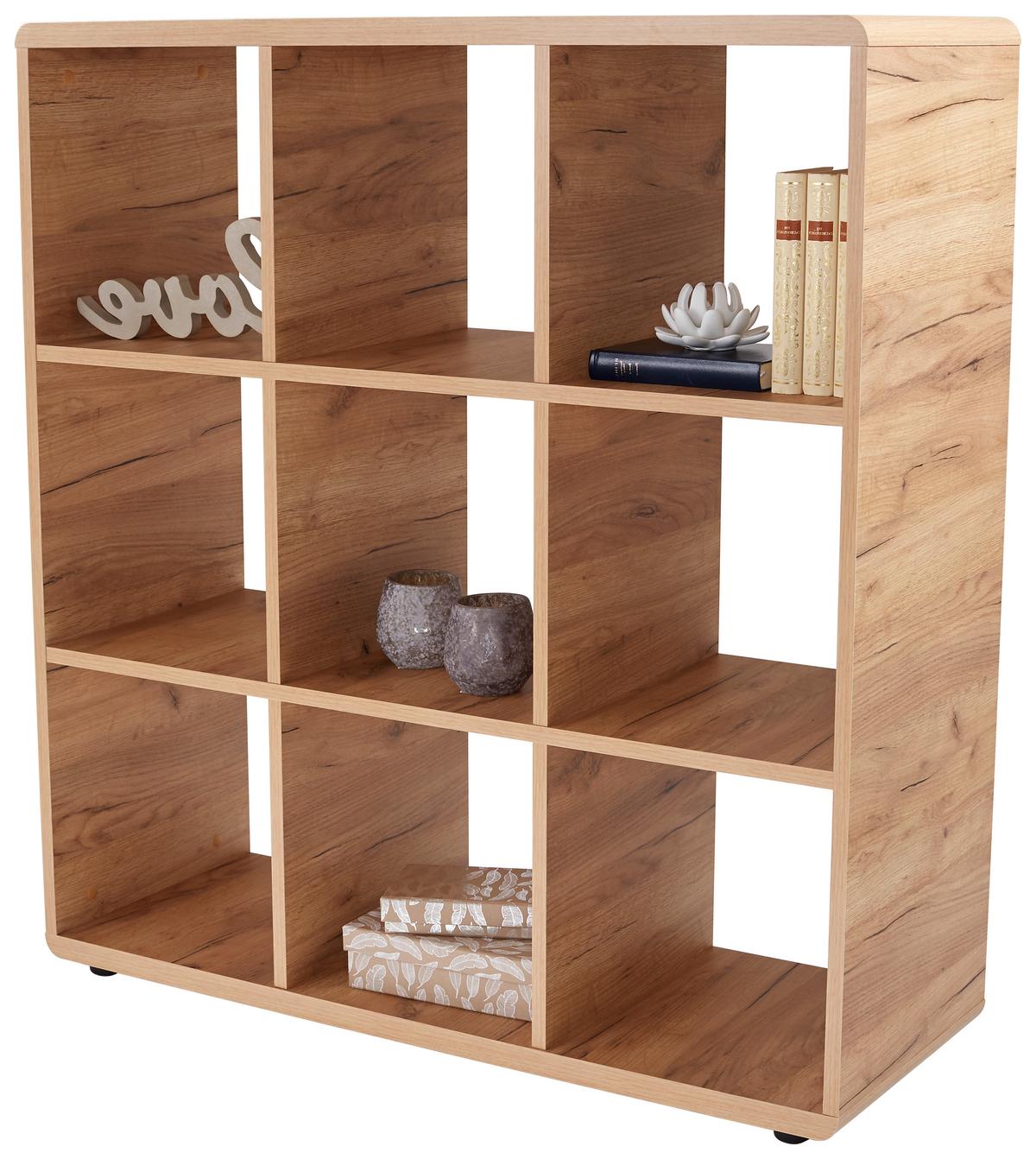 Etajeră Fontana FTR01 - culoare lemn stejar, Modern, material pe bază de lemn (108,8/110,2/35cm) - Modern Living