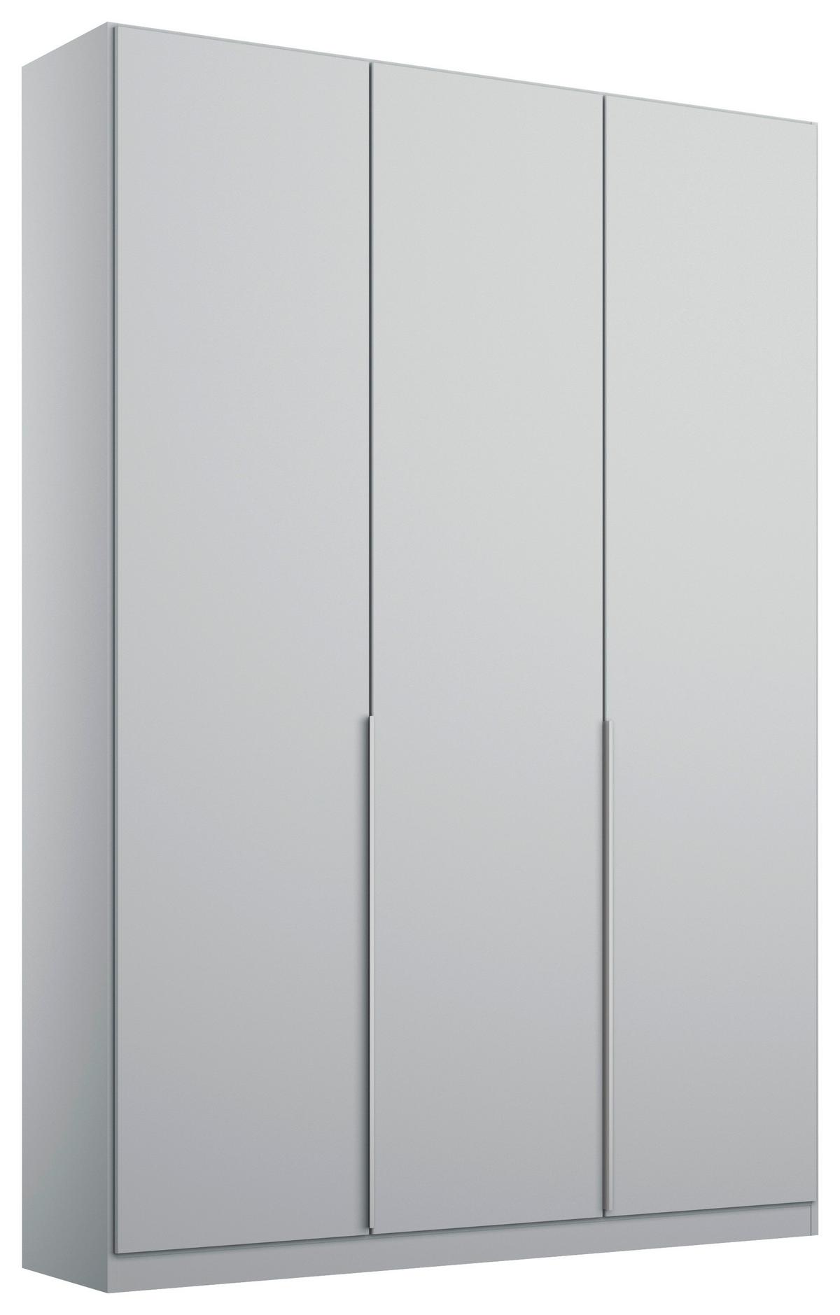 Dulap cu uși rotative ALABAMA - gri deschis, Modern, material pe bază de lemn (136/229/54cm)