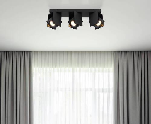 Reflektor Rory - črna, Design, kovina (43,4/8,4/15,7cm) - Globo