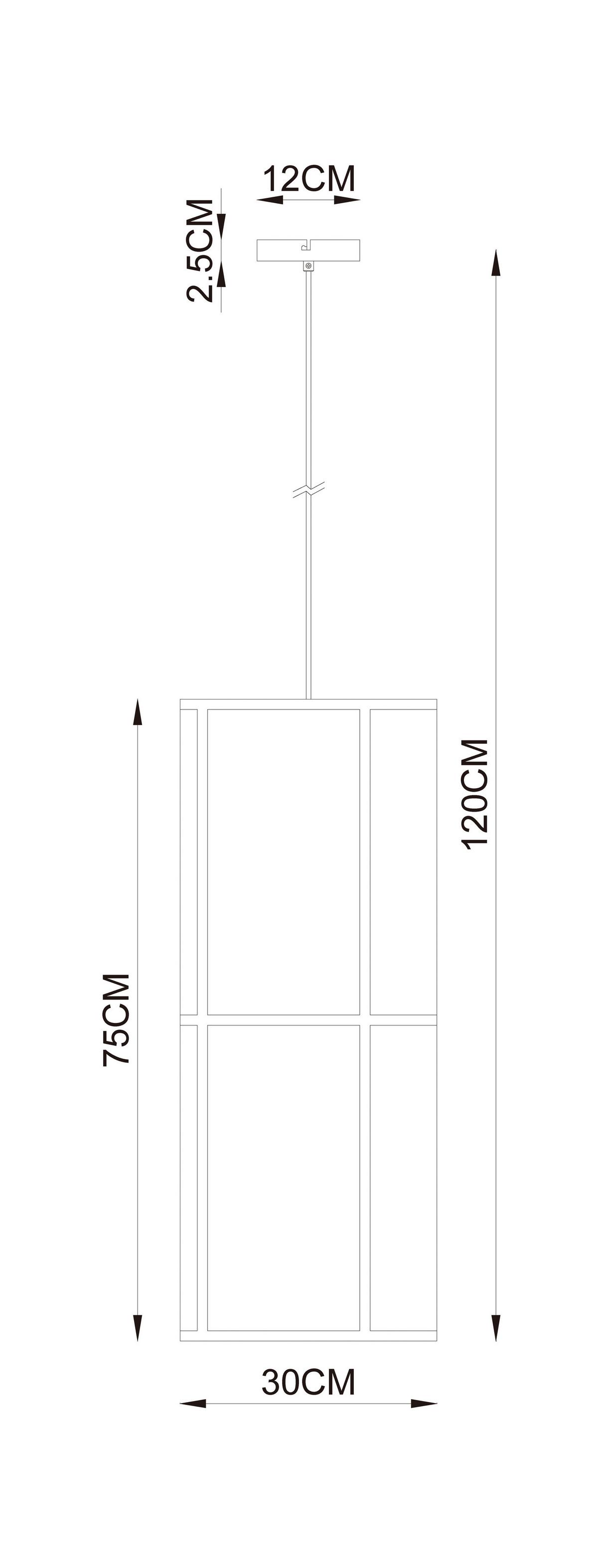 LAMPA WISZĄCA KUSUMA - biały, Design, tworzywo sztuczne/metal (30/120cm) - Collet's Monde