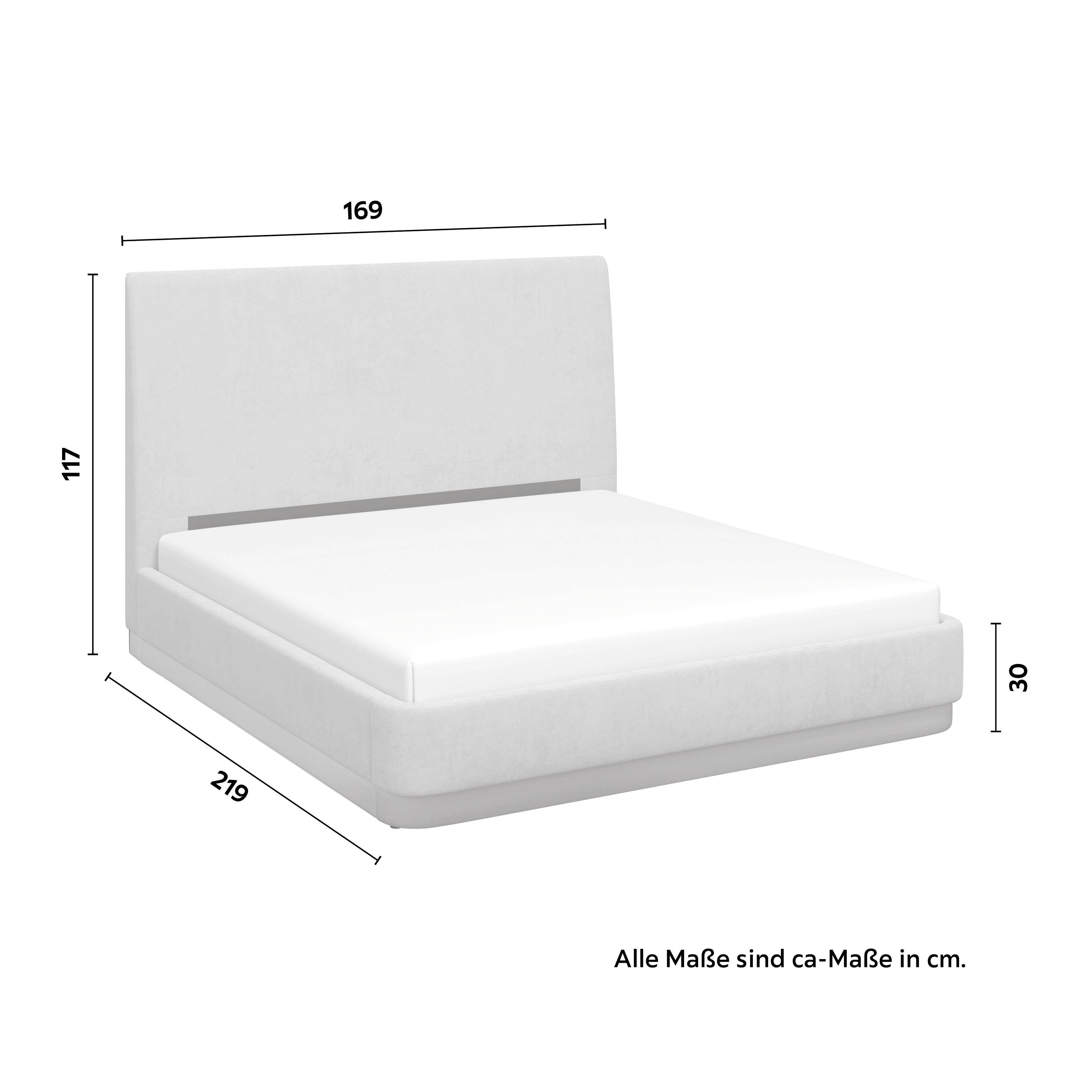 STOPPAD SÄNG JOSEF - svart/grå, Modern, metall/trä (160/200cm) - Bessagi Home