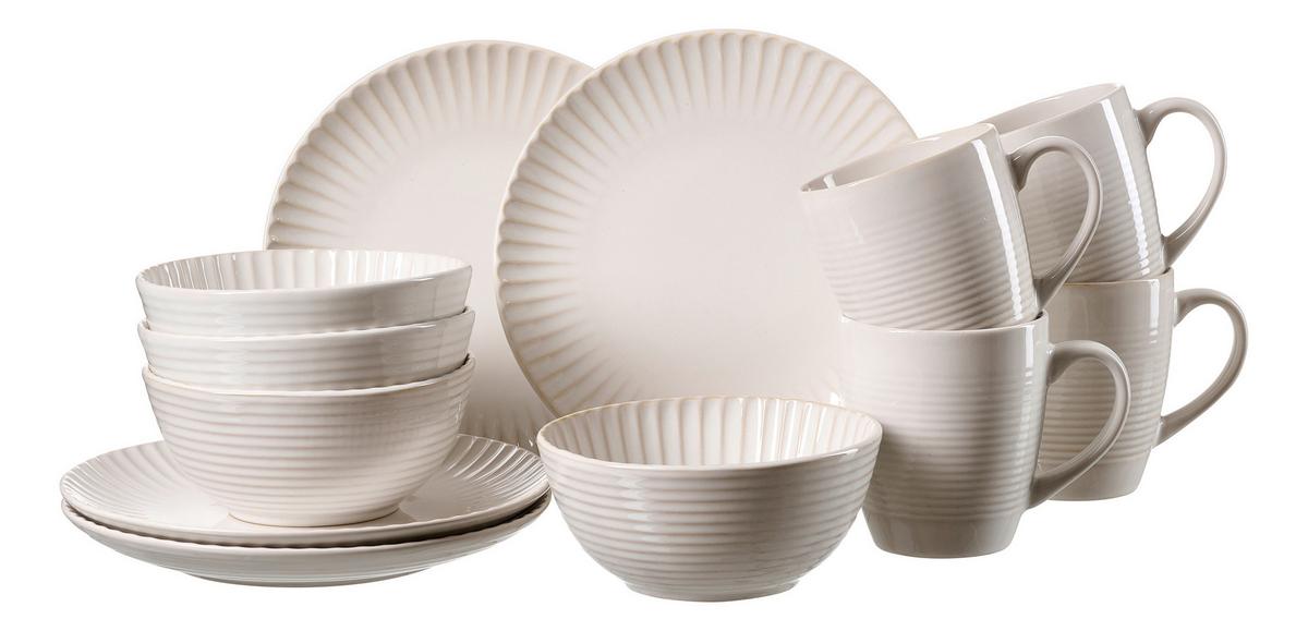 SERWIS ŚNIADANIOWY 747553 MILLA - kremowy, Konventionell, ceramika (39/18/24cm) - Ritzenhoff Breker