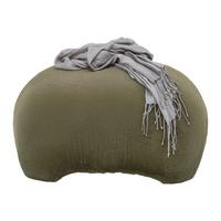 Hocker Marla Grün Kunstfell - Grün, MODERN, Holzwerkstoff/Textil (61,5/36,5/49cm) - Mömax
