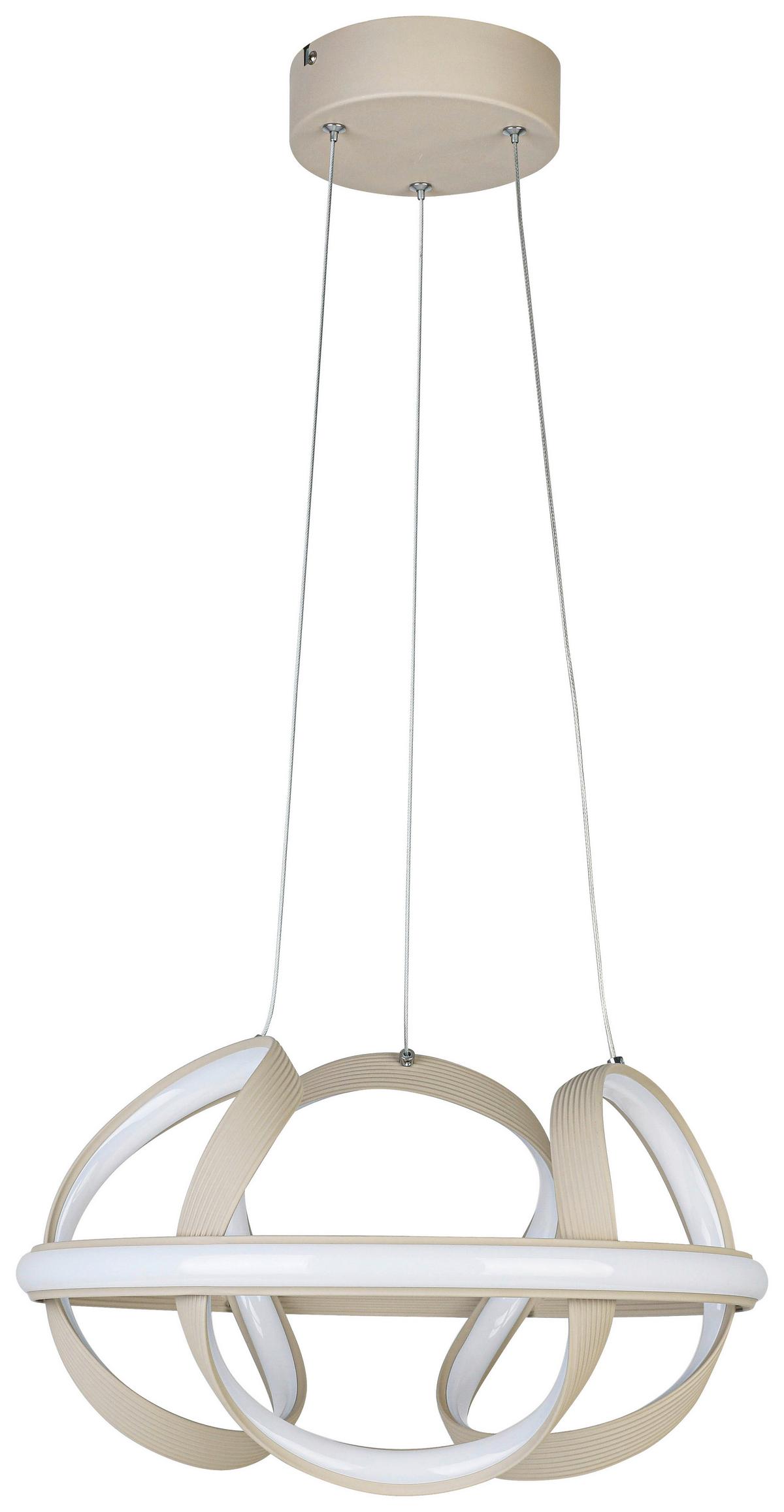 LAMPA WISZĄCA TARA - kolor piaskowy, Trend, tworzywo sztuczne/metal (41,5/120cm) - Collet's Monde
