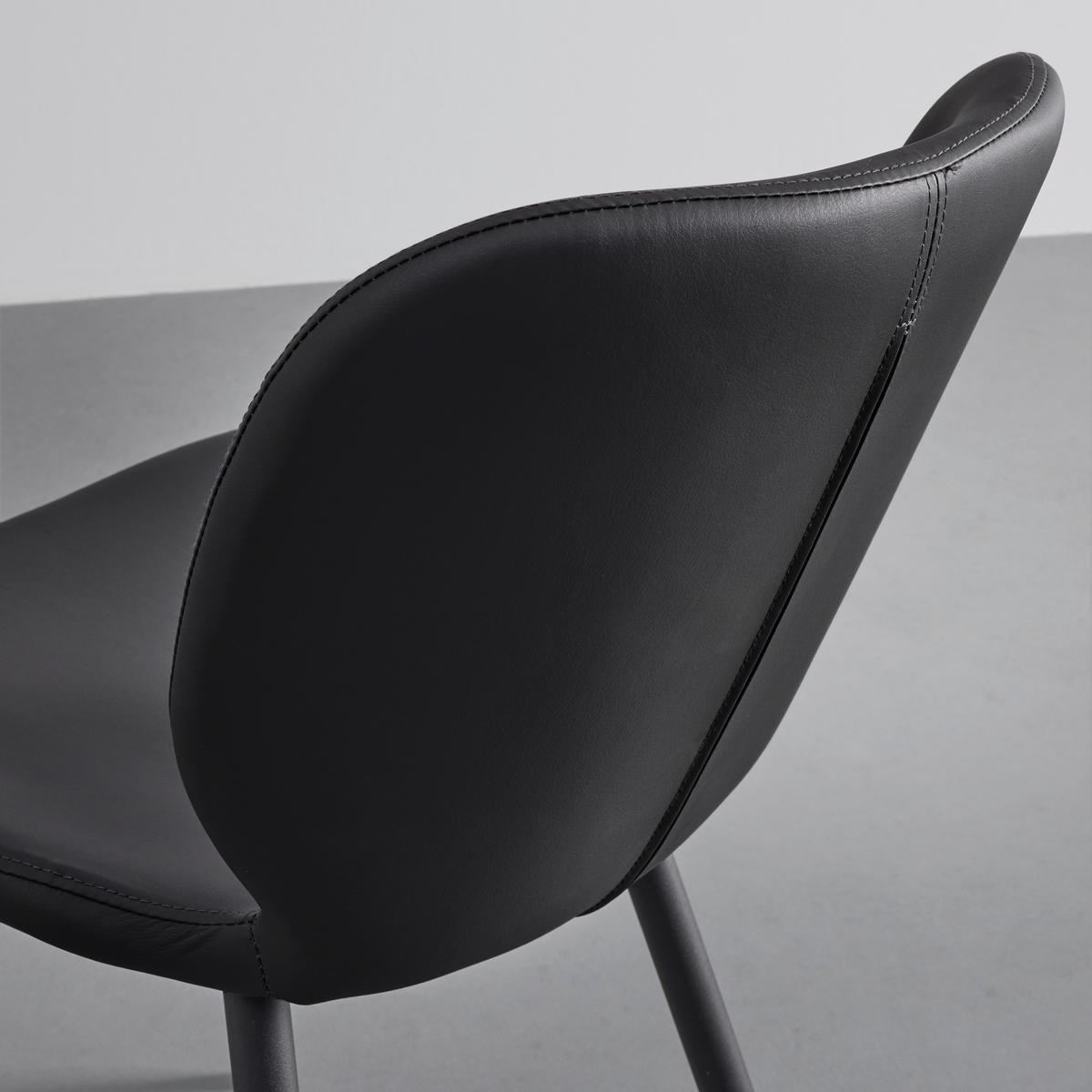 KRZESŁO IERY - czarny, Modern, metal/drewno (46/83/54cm) - Bessagi Home