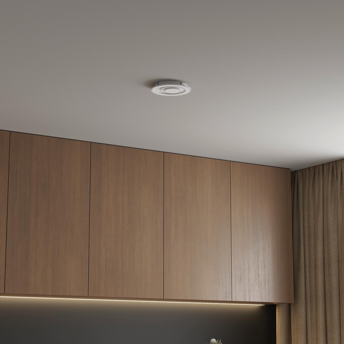 LAMPA SUFITOWA LED LEEDS *SBN* - biały, Basics, tworzywo sztuczne/metal (30/6,5cm) - Novel