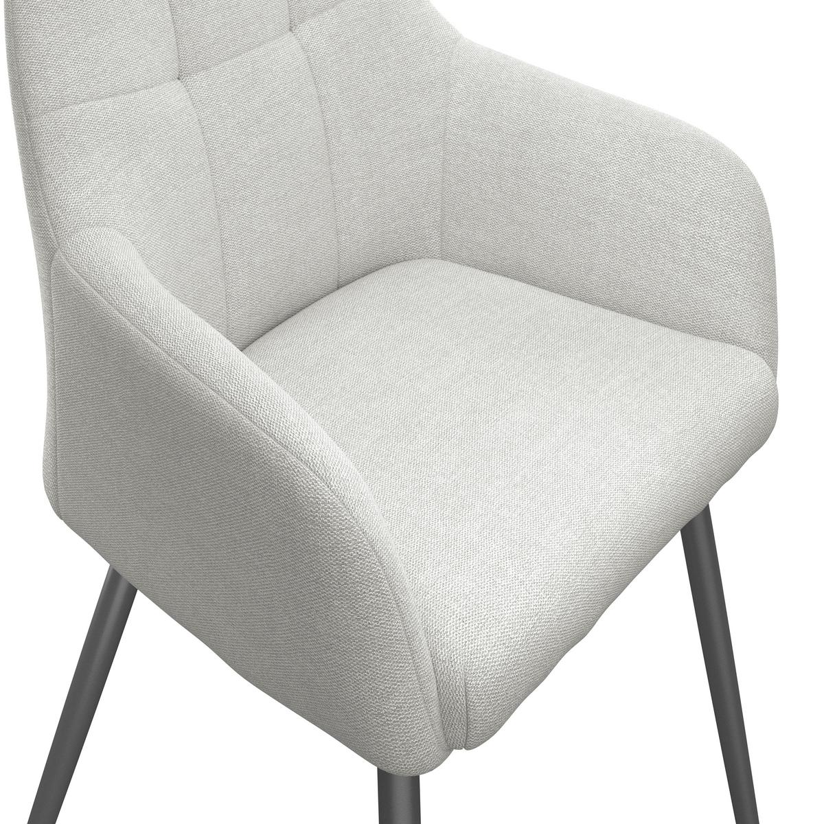 Naslanjač Joe Ii, Bež - črna/bež, Konvencionalno, kovina/tekstil (58/86/61cm)