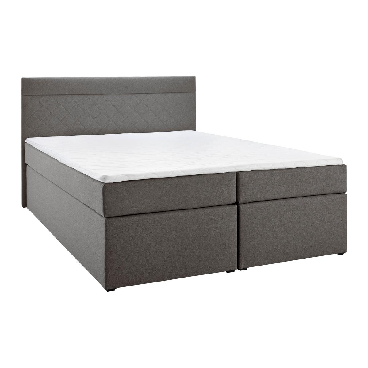 Box Ágy Rosa - szürke, Modern, faalapú anyag/textil (140/200cm) - Bessagi Home