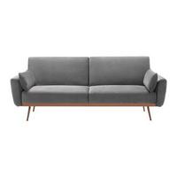 Canapea extensibilă GUILIA - gri, Modern, lemn/textil (211/85/83cm) - Bessagi Home