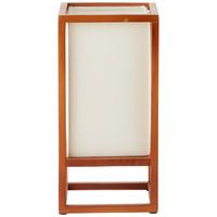 Tischleuchte Seaside in Naturfarben max. 40 Watt - Naturfarben/Weiß, Natur, Holz/Textil (25/12,5/12,5cm) - Brilliant