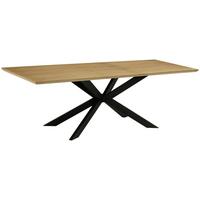 Raztegljiva Miza Kalmar, Barva Hrasta, Črna, 180-230x90 - črna/barve hrasta, Moderno, kovina/leseni material (180-230/90/76cm) - P & B
