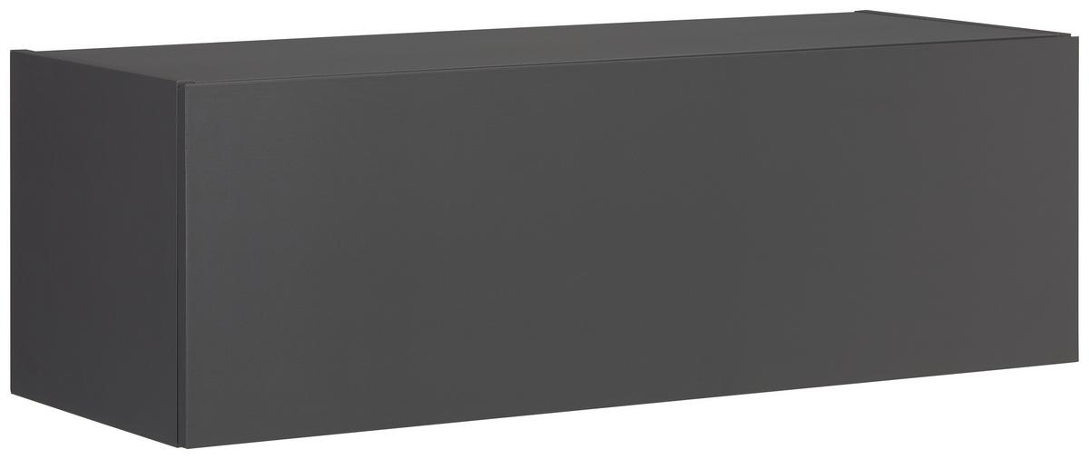 Raft de perete MATCH ANTHRAZIT - antracit, Modern, material pe bază de lemn (90/30/34cm) - Mömax