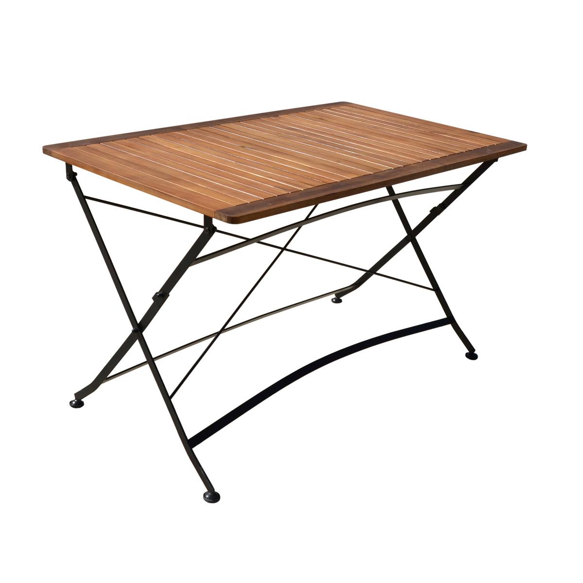 Vrtni Set Lindau, 5-Delni Set - antracit/barve akacije, Basics, kovina/les (120/75/80cm) - Gardenson