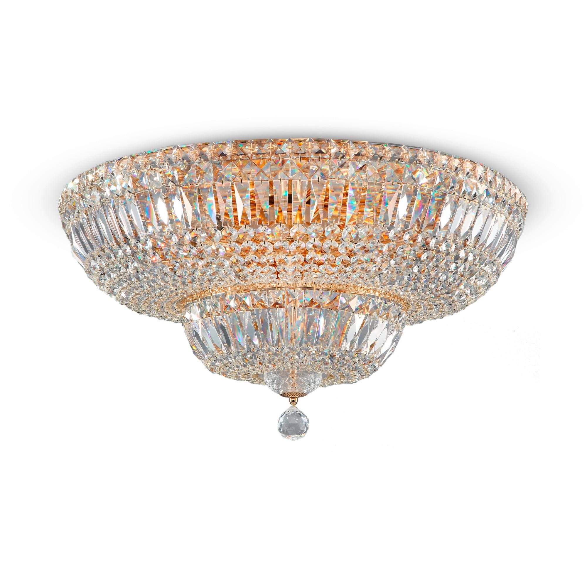 KRONLEUCHTER BASFOR - Goldfarben, Trend, Metall (60.5/35cm) - MAYTONI
