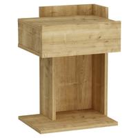 NACHTTISCH HERAKLES - Eichefarben, Design, Holzwerkstoff (41,4/55/33,2cm) - MID.YOU
