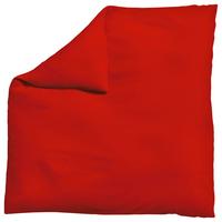 Bettdeckenbezug Woven Satin Dunkelrot ca. 200x200cm - Dunkelrot, Basics, Textil (200/200cm) - Schlafgut