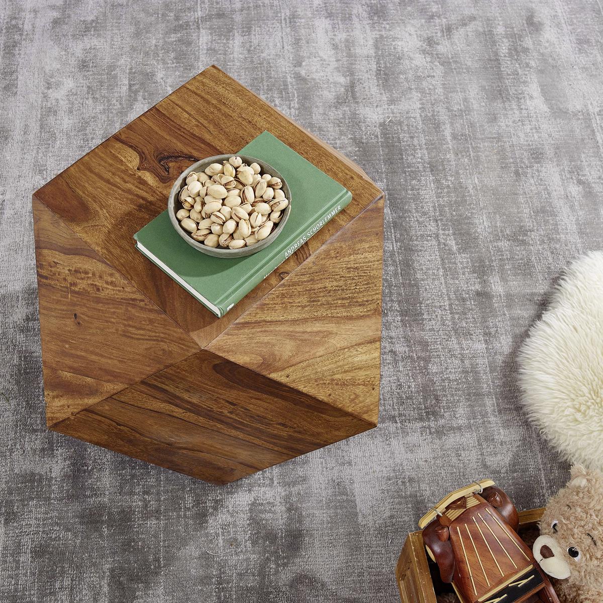 Klubska Miza Wl6.177 - barve indijskega rožnega lesa, Moderno, les (57/56/42,50cm) - MID.YOU