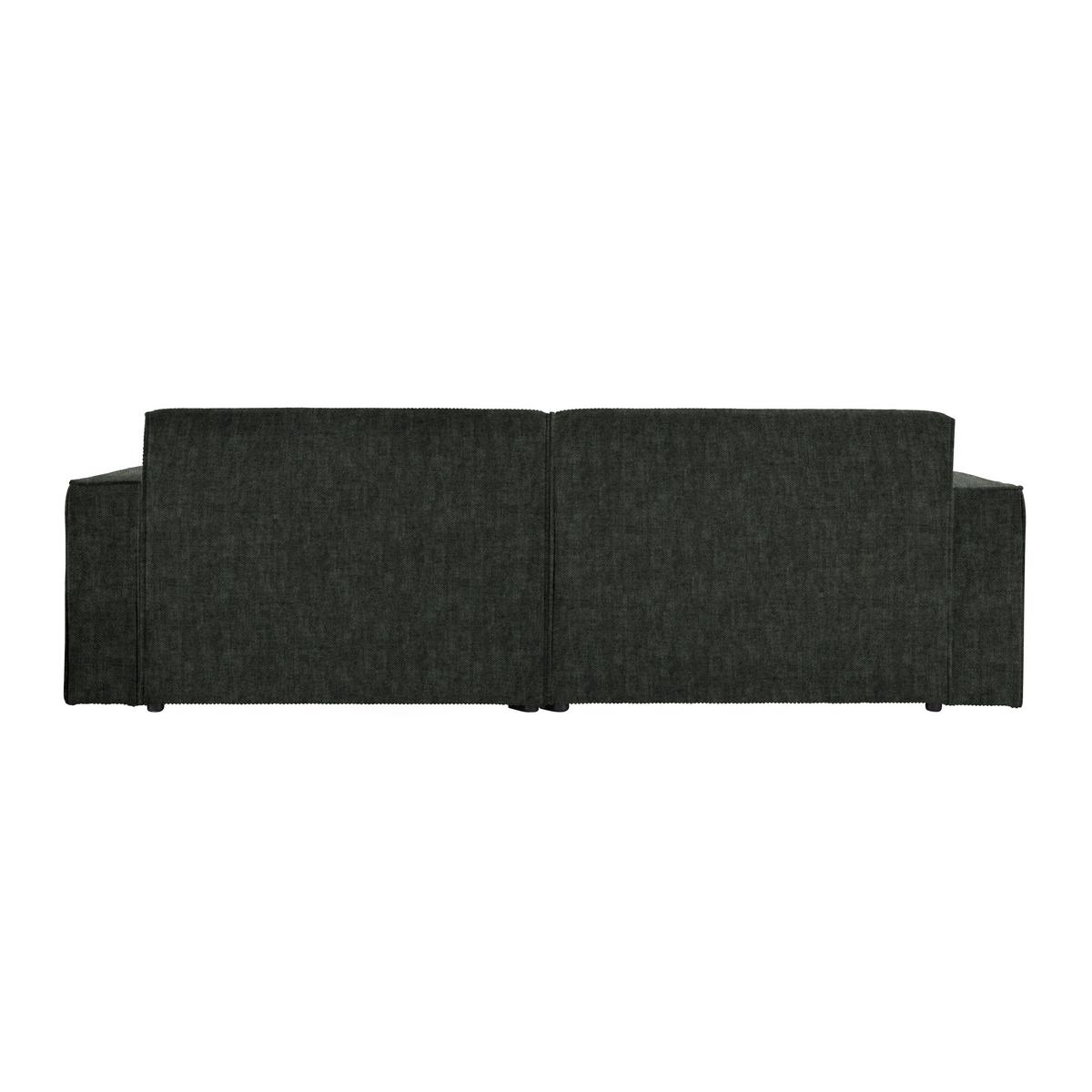 Wohnlandschaft Loft Dunkelgrün - Dunkelgrün/Schwarz, MODERN, Kunststoff/Textil (265/75/172cm) - Mömax