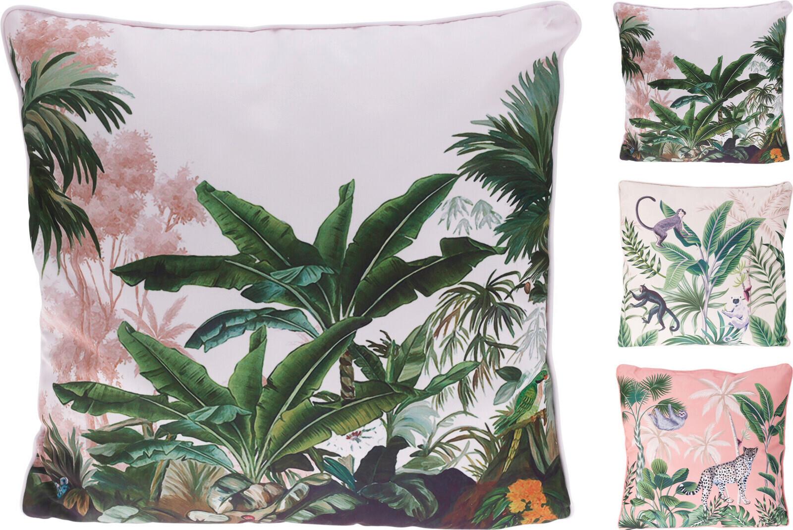 Díszpárna Jungle Leaves 45/45 - textil (45/45/1cm)