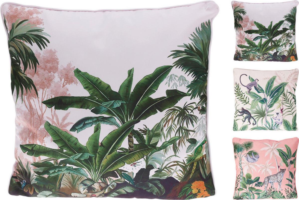 Díszpárna Jungle Leaves 45/45 - textil (45/45/1cm)