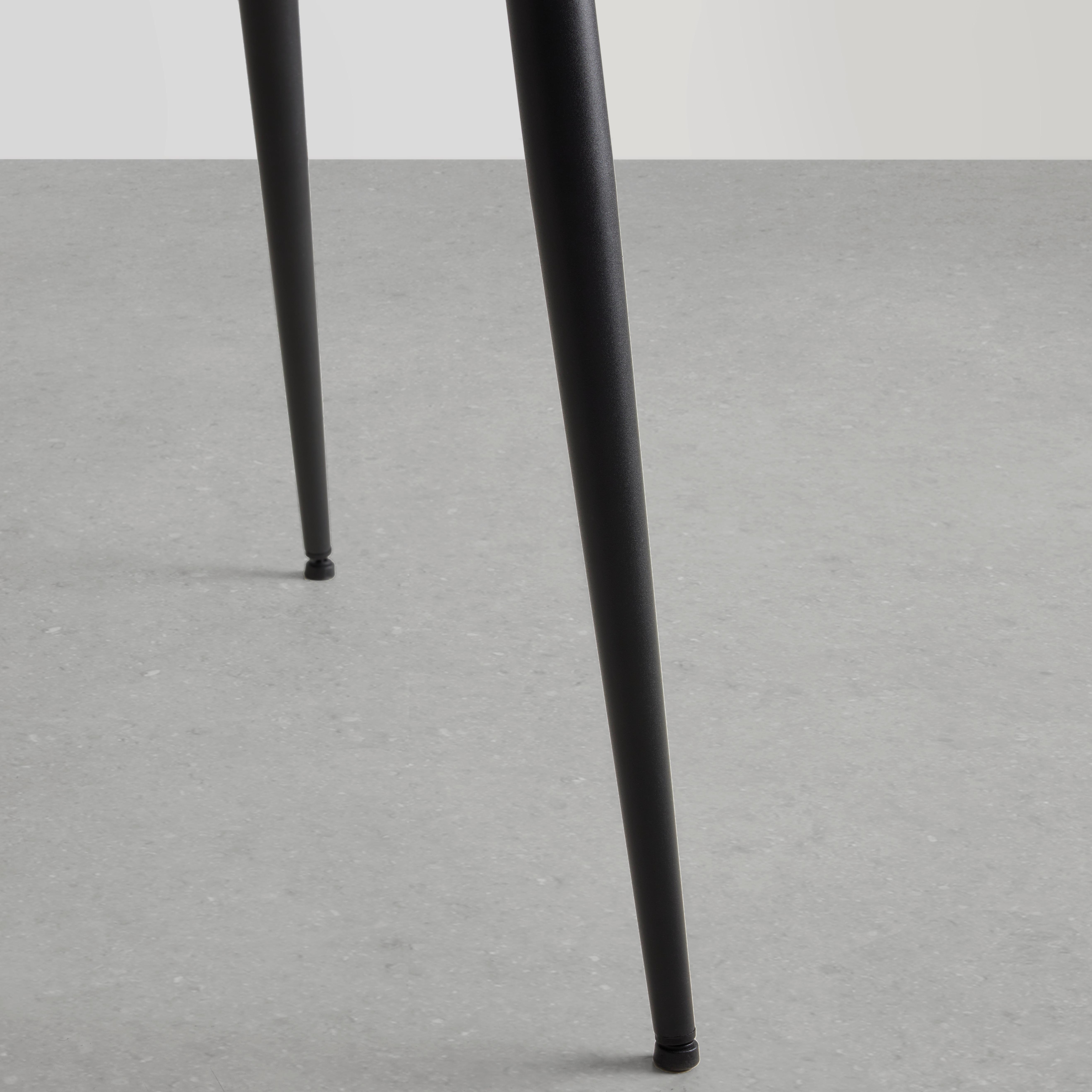 Esstisch Adam in Grau - Schwarz/Grau, Basics, Holzwerkstoff/Metall (120/80/75cm) - Mömax