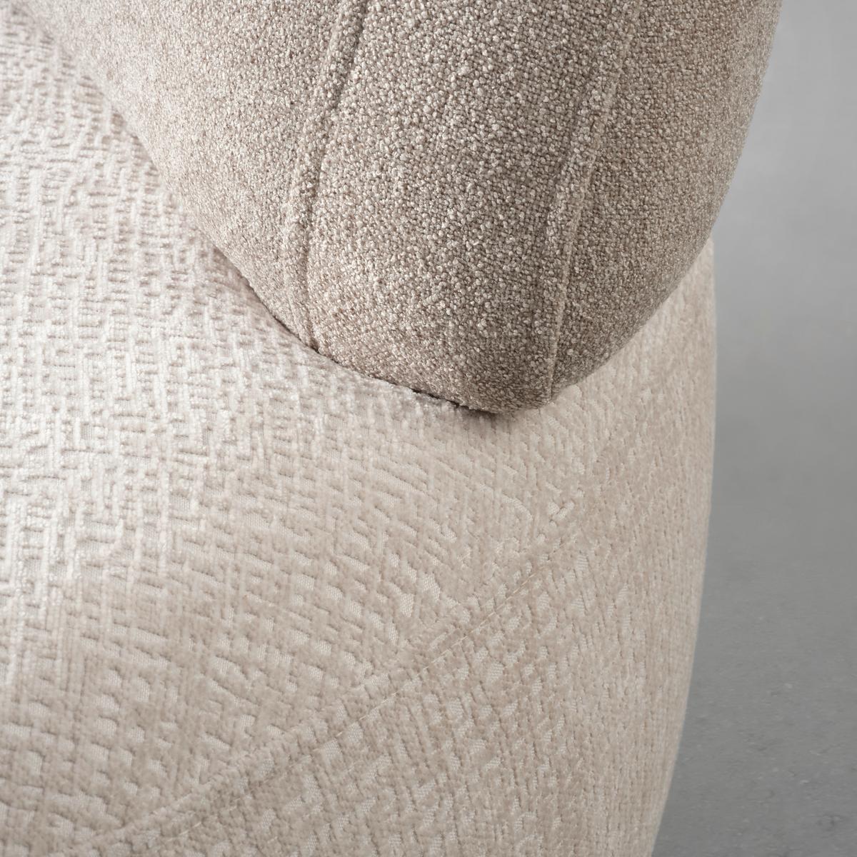 Recamiere Bondy Beige - Beige/Schwarz, MODERN, Textil/Metall (105/73/180cm) - Premium Living